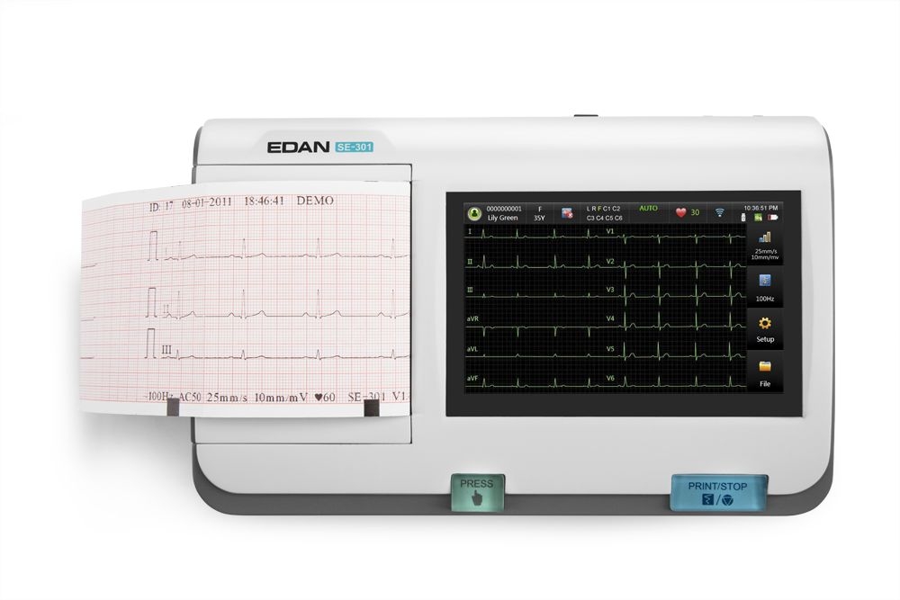 edan-se-301-three-channel-ecg