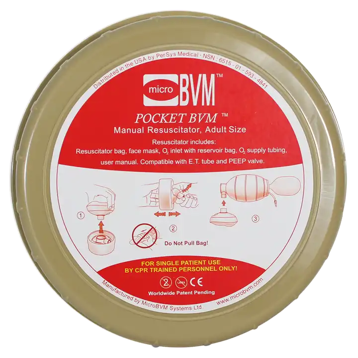 Pocket BVM wO2 Tubing (Olive Case)