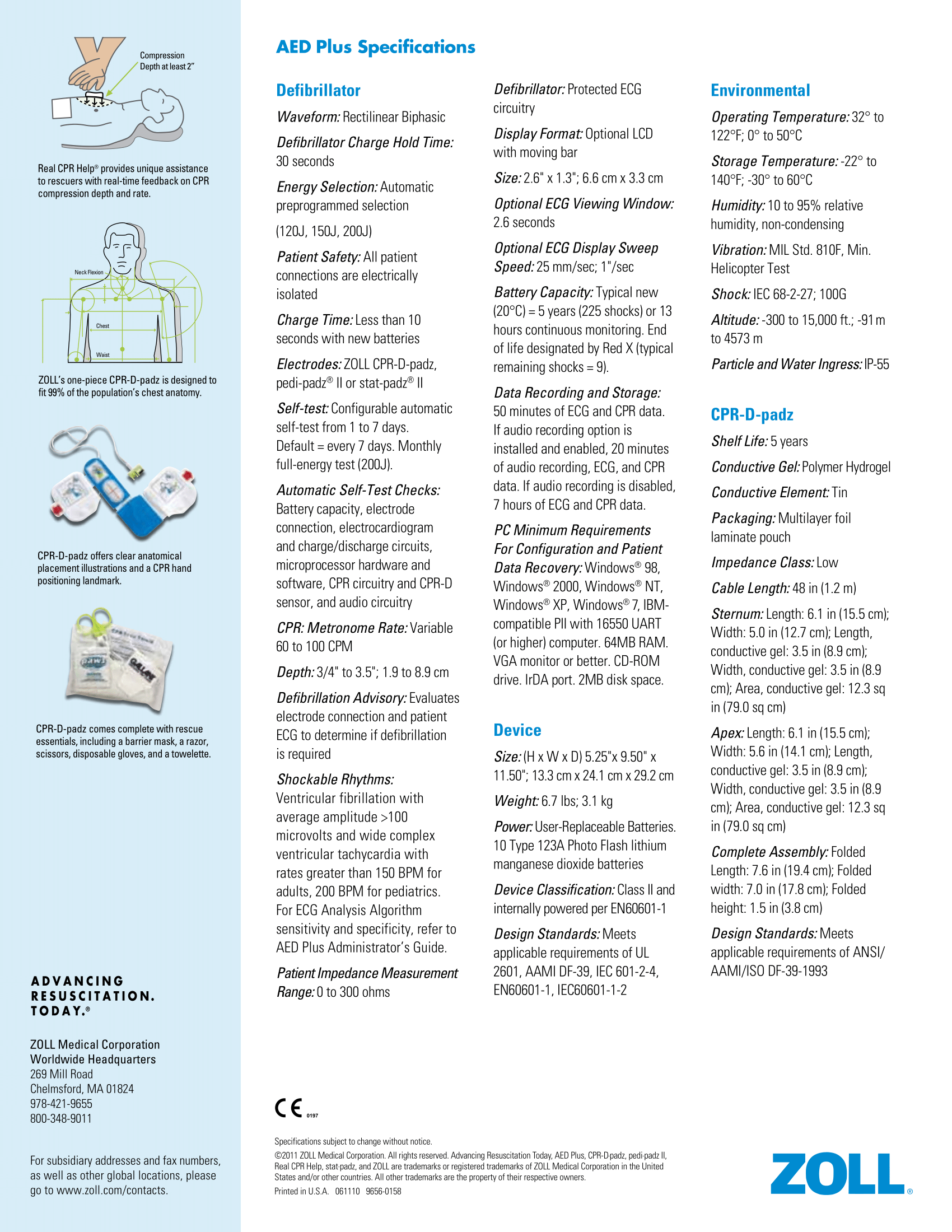 Zoll Aed Plus Checklist Sheet 9331