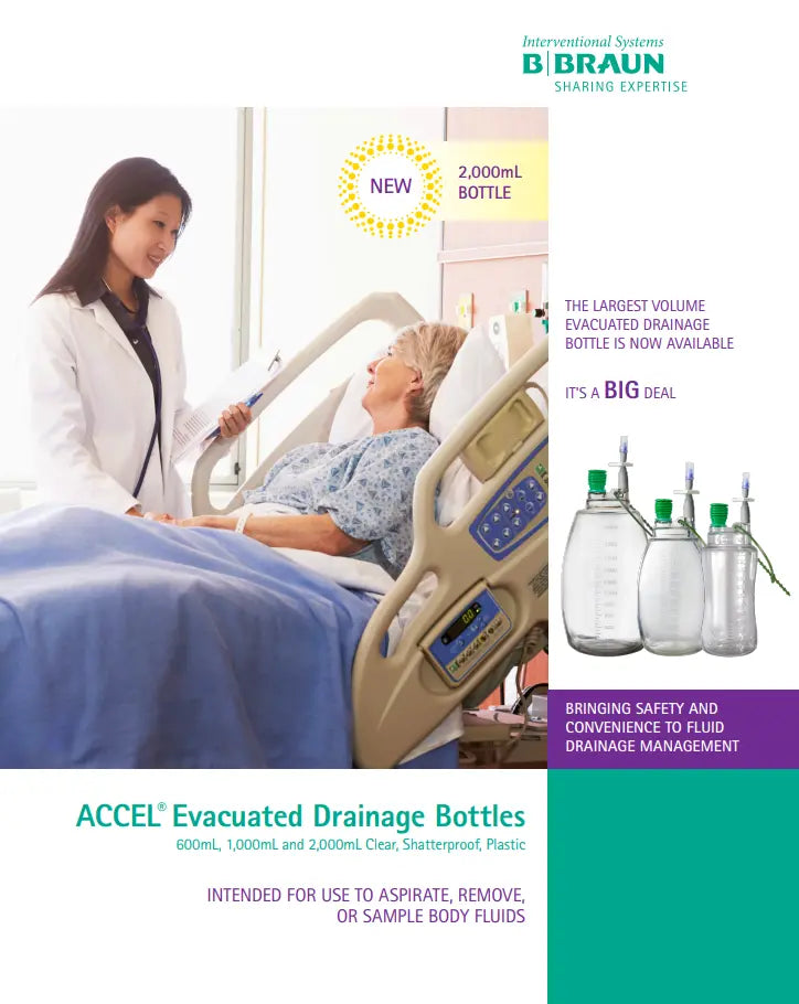 Bbraun ACCEL Evacuated Drainage Bottles Catalog
