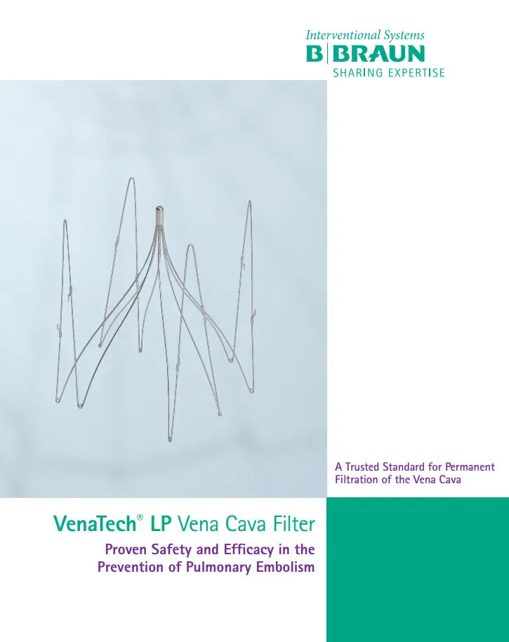 A BBraun VenaTech LP Vena Cava Filter Catalog