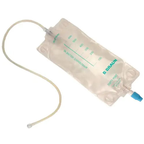 A universal rainage bag from Bbraun.