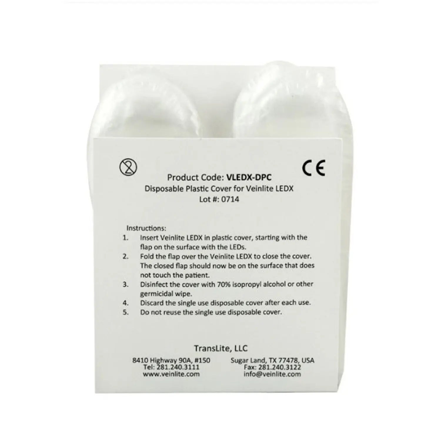 Veinlite LEDX Disposable Covers. Box of 50