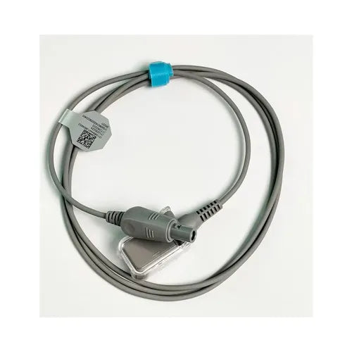 Medical cable with connector on a white background