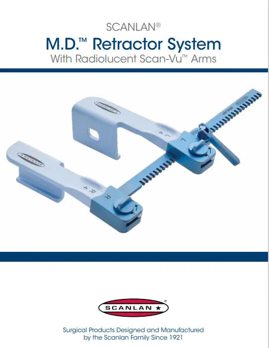 Scanlan M.D Retractor System with Radiolucent Scan-Vu Arms Catalog