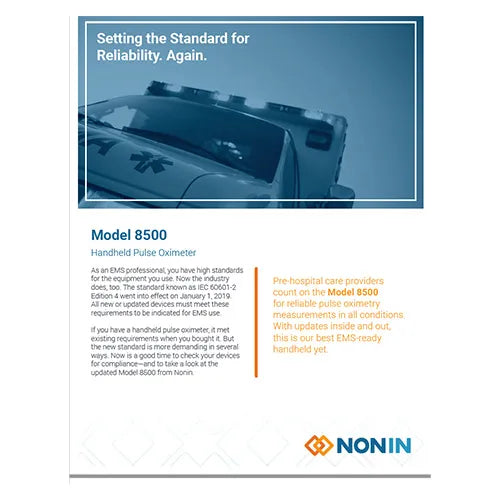 NONIN 8500 Handheld Pulse Oximeter Catalog