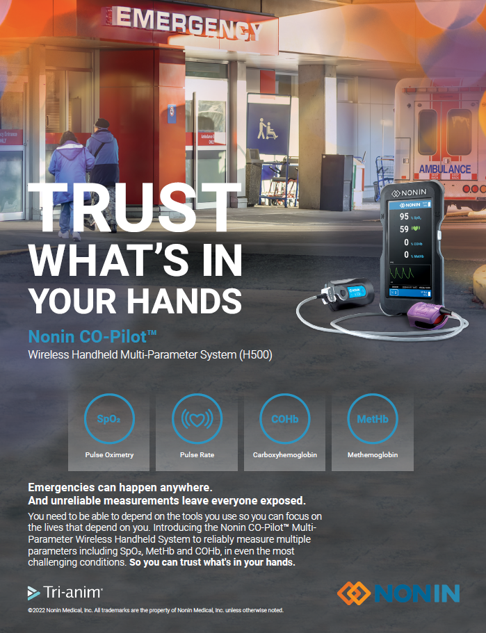 NONIN CO-Pilot Wireless Handheld Multi-Parameter System Catalog