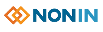 Nonin logo with blue and orange design