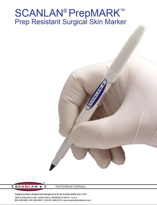 Scanlan PrepMARK Prep Resistant Surgical Skin Marker Catalog