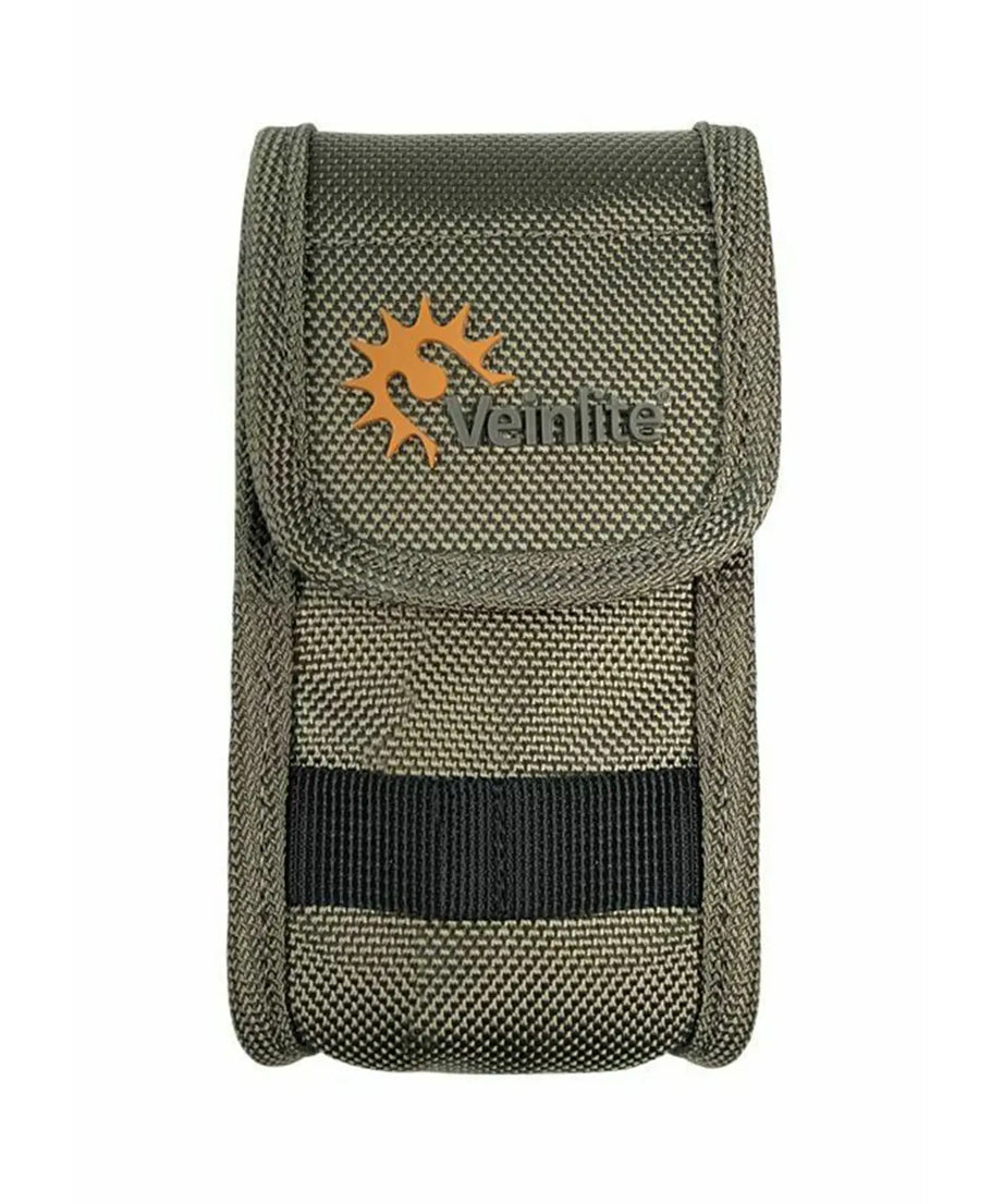 Green tactical pouch with a brand logo on a white background