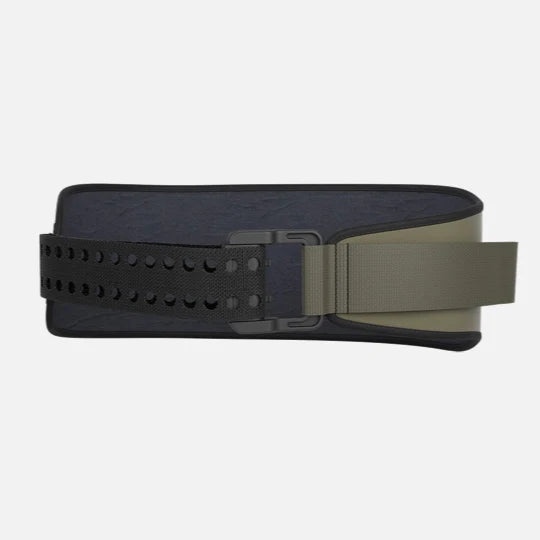 Black and green belt on a white background