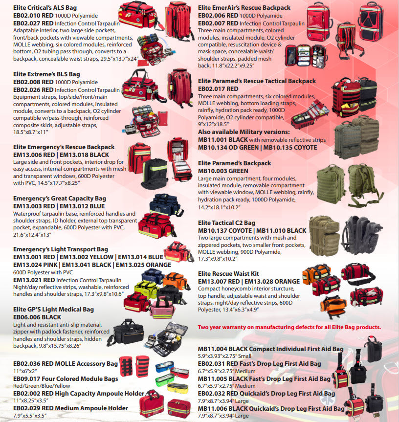SkinTact Trauma Bags Catalog