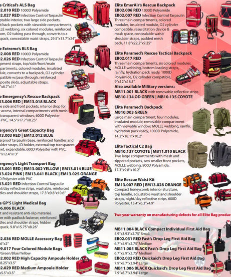 SkinTact Trauma Bags Catalog
