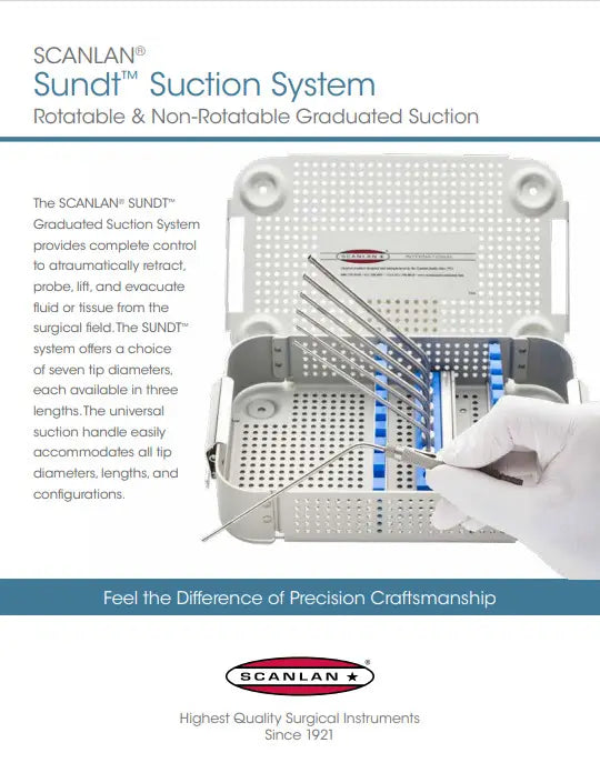 Scanlan Sundt Suction System Rotatable & Non-Rotatable Graduated Suction Catalog