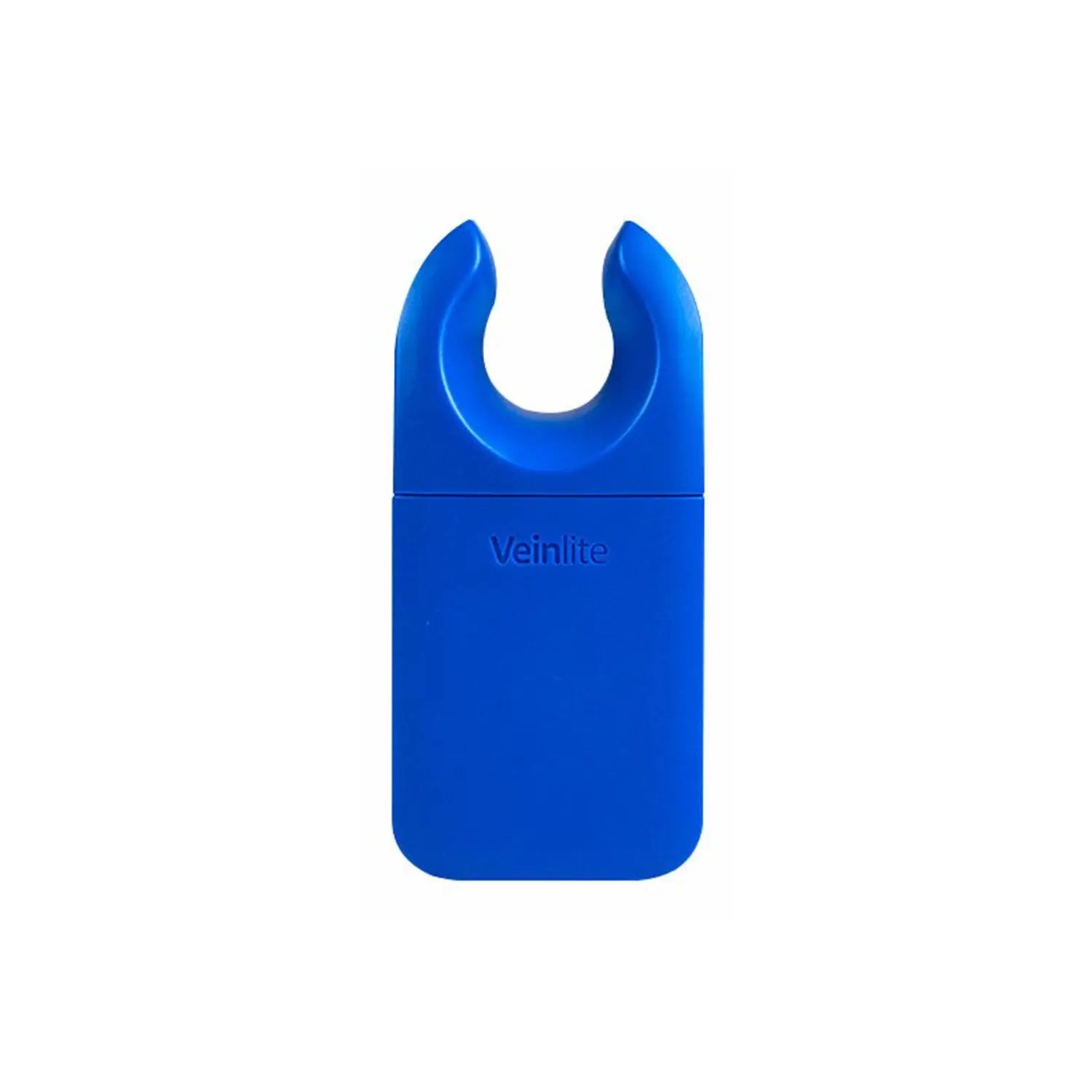 Blue medical device with 'Veinlite' branding on a white background