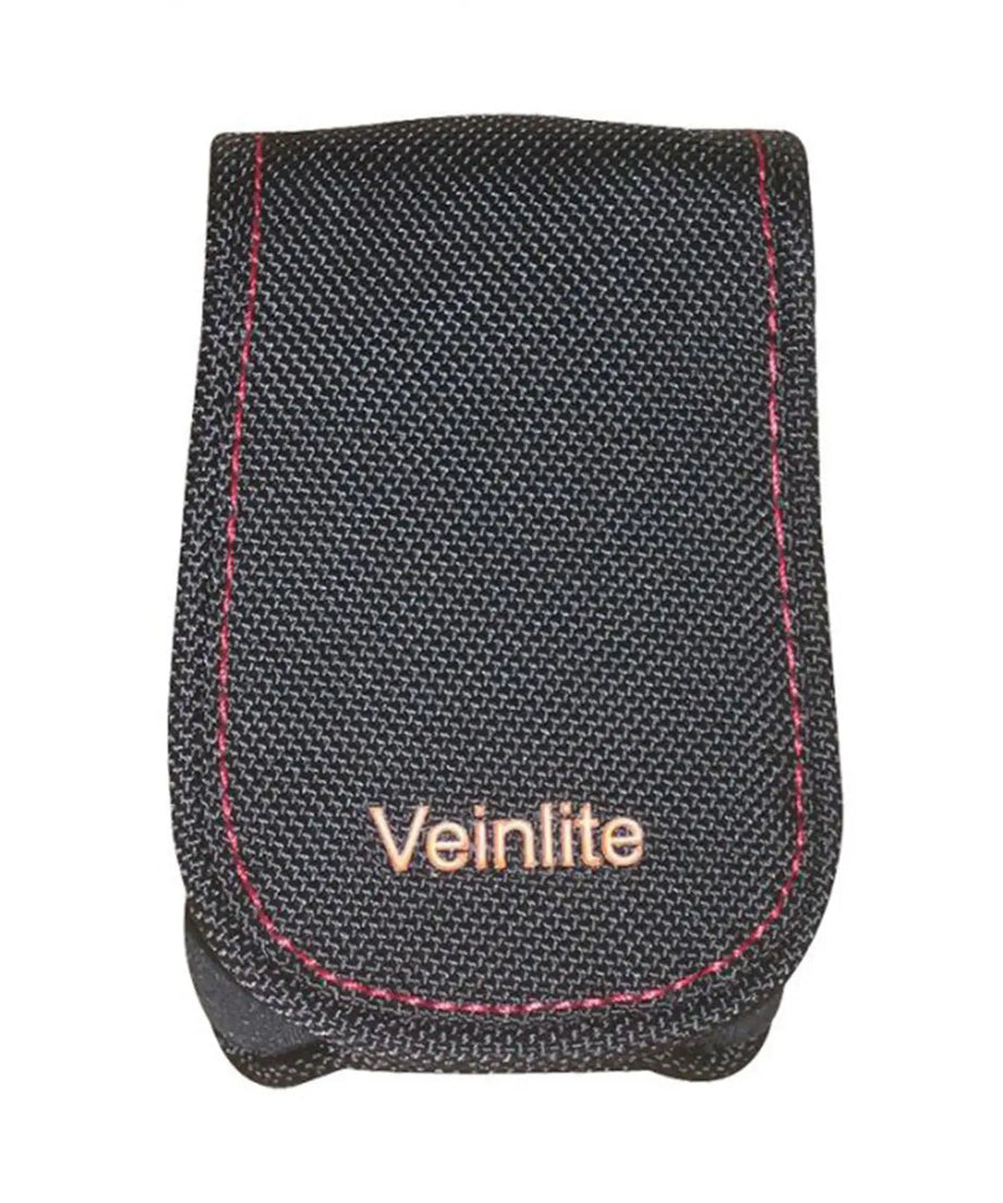 Black carrying case with 'Veinlite' branding on a white background