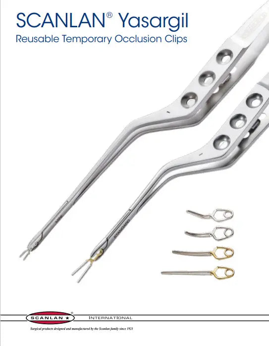 Scanlan Yasargil Reusable Temporary Occlusion Clips Catalog