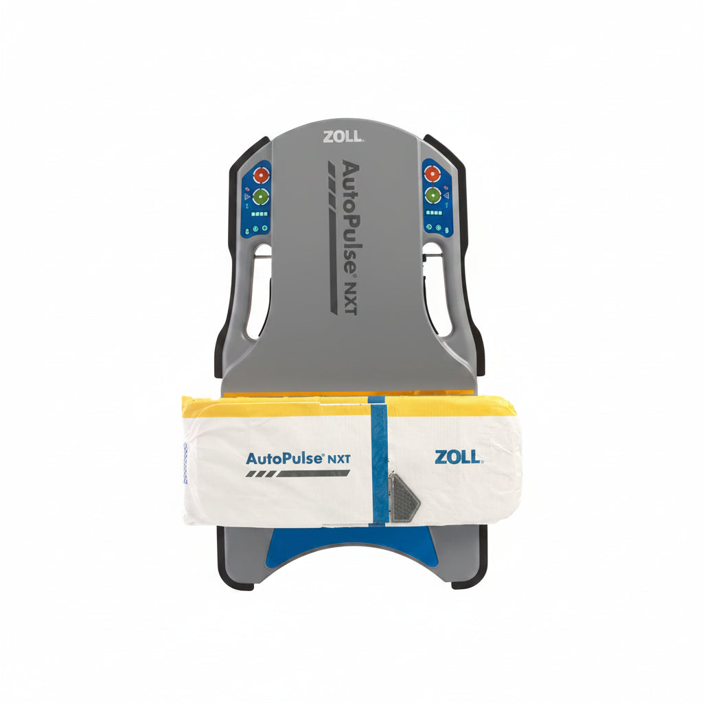 ZOLL AutoPulse NXT defibrillator on a white background