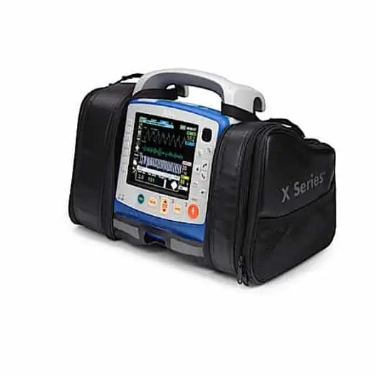 A ZOLL Medical black carry case for X Series defibrillator.