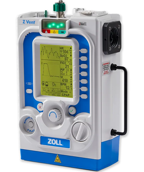 A ZOLL Z Vent Portable Ventilator
