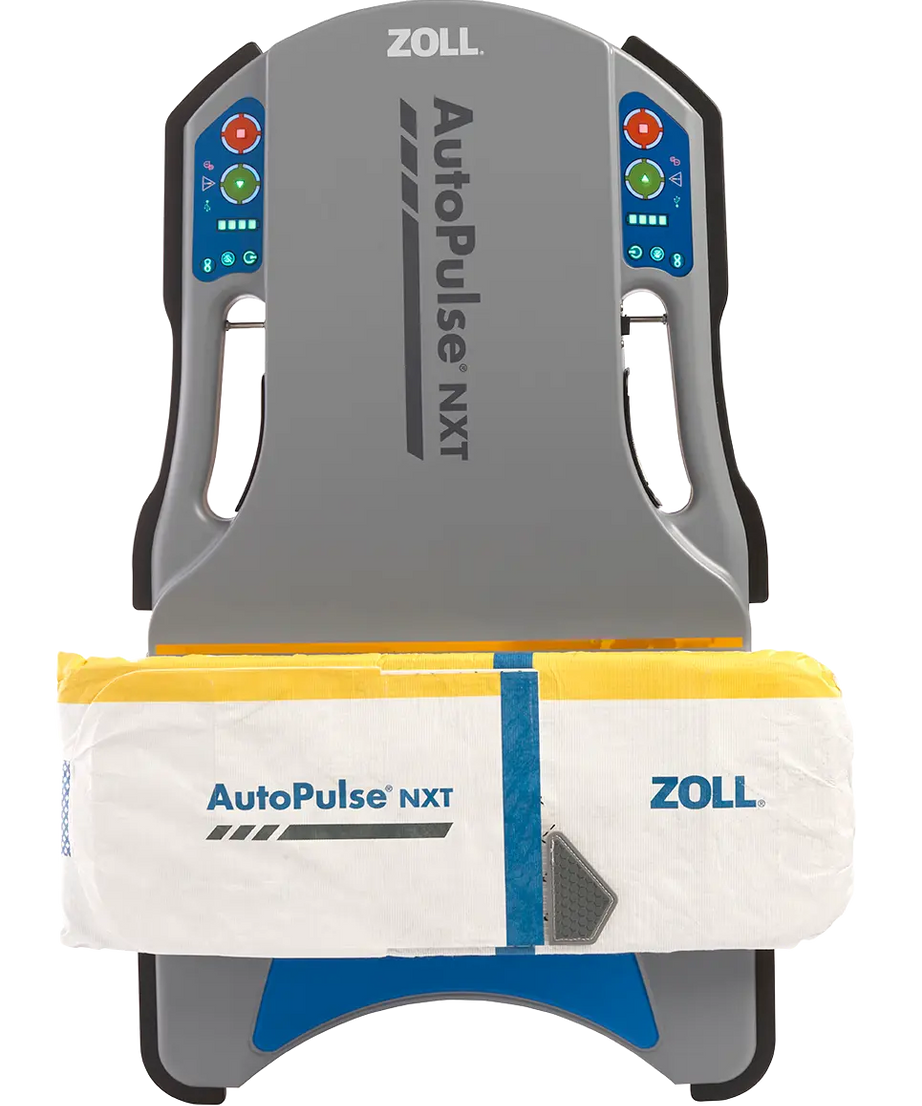 ZOLL AutoPulse NXT defibrillator on a white background