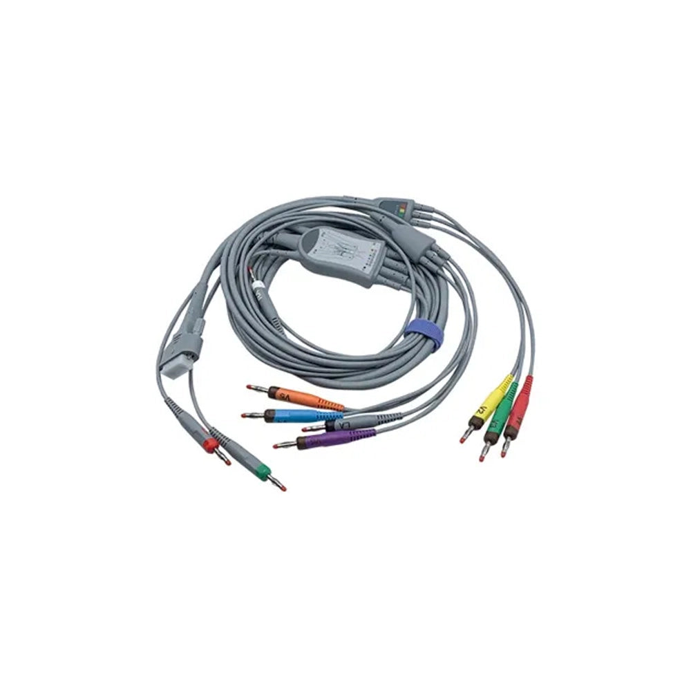 EDAN 01.57.471499 Cable 12 Lead 4mm Banana, AHA, for ECG SE-1200 & 1200 Express
