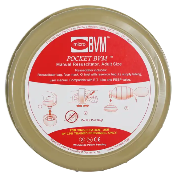   Pocket BVM wO2 Tubing (Olive Case)