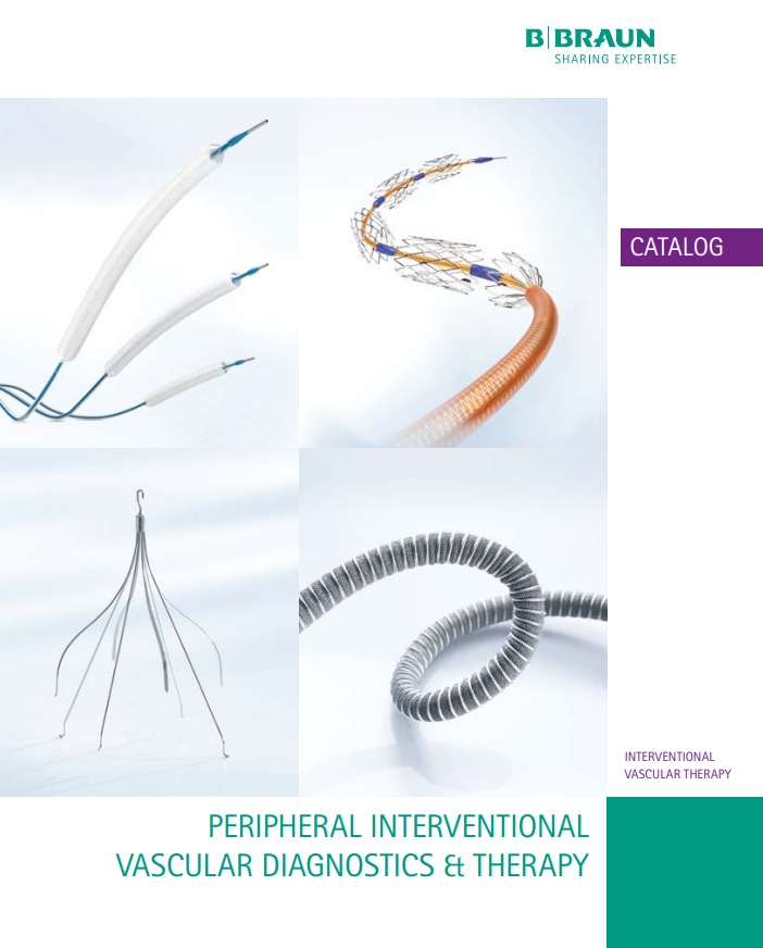 B BRAUN Peripheral Interventional Vascular Diagnostic & Therapy Catalog